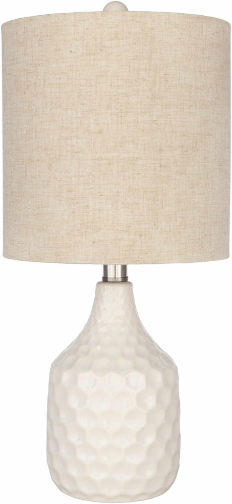 Gulmarrad Textured Ivory Ceramic Table Lamp-Lighting-Parc Decor