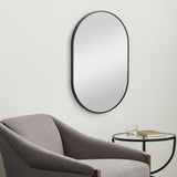 Hagenburg Black Iron Frame Mirror-Mirrors-Parc Decor