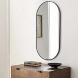 Hagenburg Black Iron Frame Mirror-Mirrors-Parc Decor