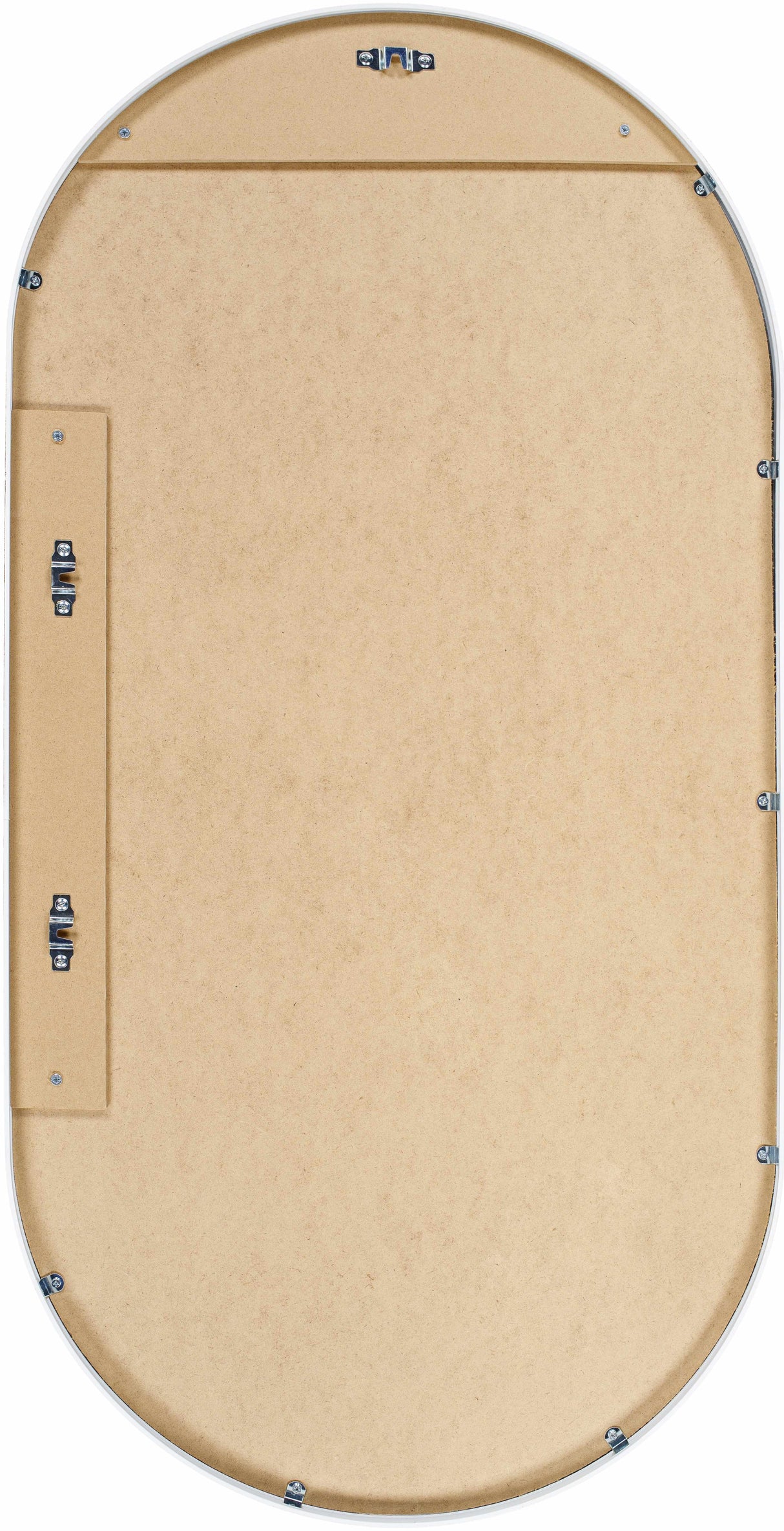 Hagenburg White Iron Frame Mirror-Mirrors-Parc Decor