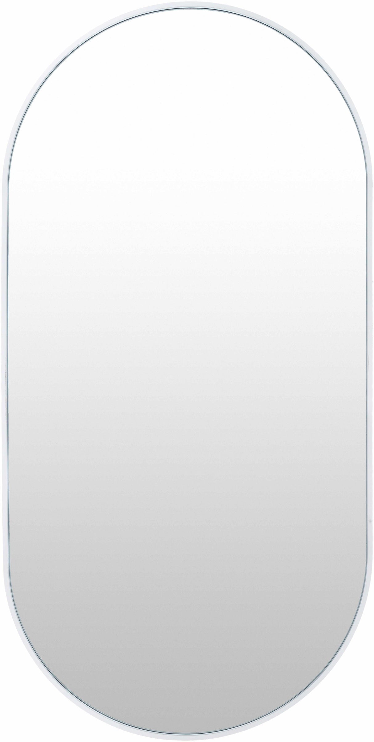 Hagenburg White Iron Frame Mirror-Mirrors-Parc Decor