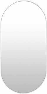 Hagenburg White Iron Frame Mirror-Mirrors-Parc Decor