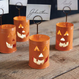 Halloween Jack-O-Lantern Metal Place Card Holder-Halloween Decor-Parc Decor