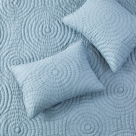 Halo Cotton Voile Hand Stitched Quilt Set