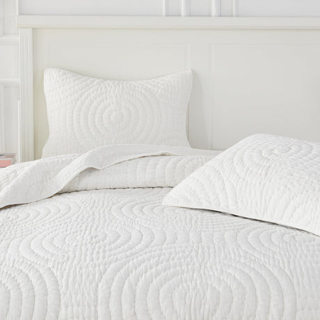 Halo Cotton Voile Hand Stitched Quilt Set