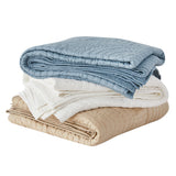 Halo Cotton Voile Hand Stitched Quilt Set-Quilt-Parc Decor