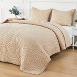 Halo Cotton Voile Hand Stitched Quilt Set-Quilt-Parc Decor