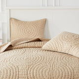 Halo Cotton Voile Hand Stitched Quilt Set-Quilt-Parc Decor