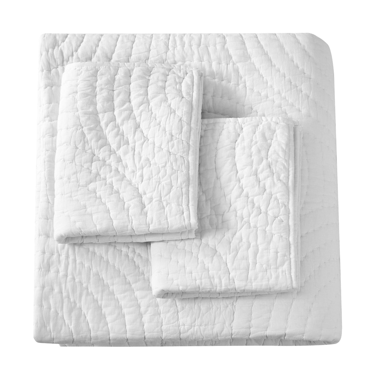 Halo Cotton Voile Hand Stitched Quilt Set-Quilt-Parc Decor