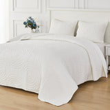 Halo Cotton Voile Hand Stitched Quilt Set-Quilt-Parc Decor