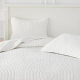 Halo Cotton Voile Hand Stitched Quilt Set-Quilt-Parc Decor