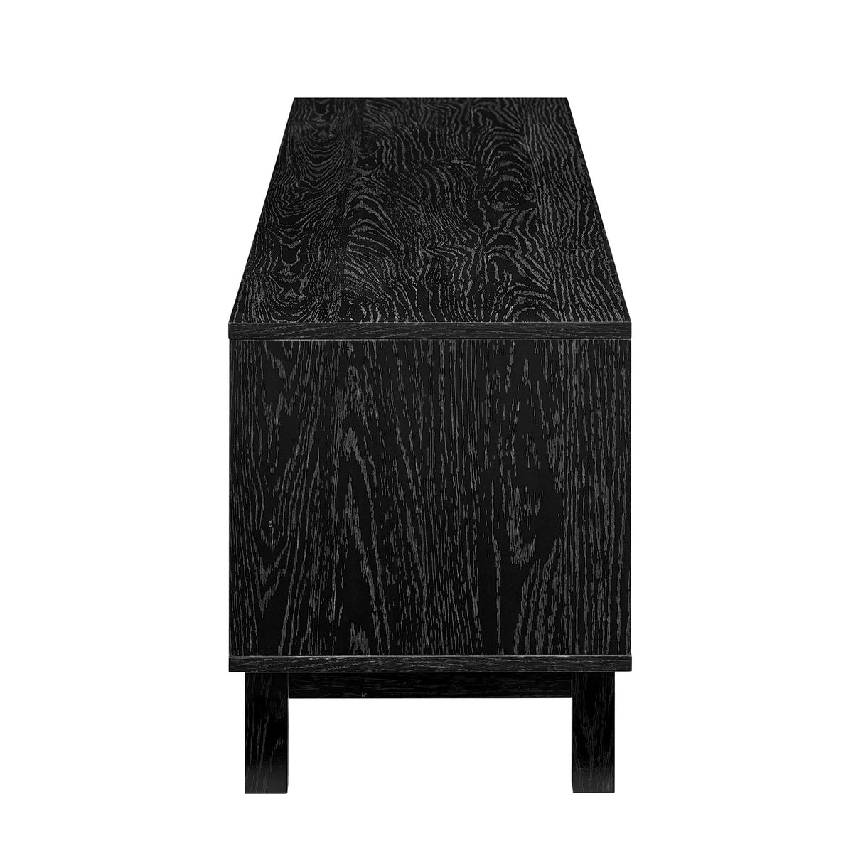 Hamkke Boho 2-Door Faux Rattan TV Stand-Entertainment-Parc Decor
