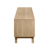 Hamkke Boho 2-Door Faux Rattan TV Stand-Entertainment-Parc Decor