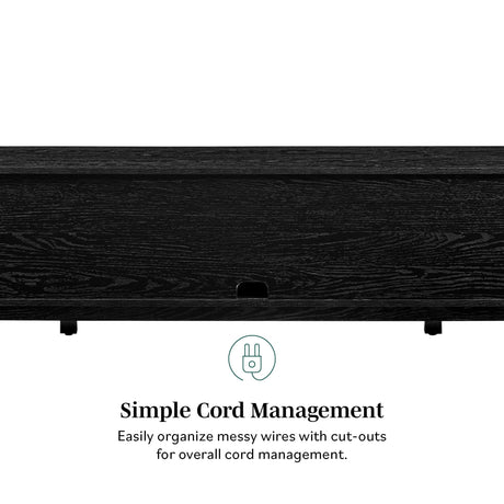 Hamkke Boho 2-Door Faux Rattan TV Stand-Entertainment-Parc Decor