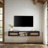 Hamkke Boho 2-Door Floating TV Stand-Entertainment-Parc Decor