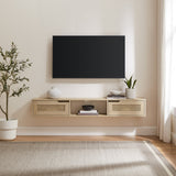 Hamkke Boho 2-Door Floating TV Stand-Entertainment-Parc Decor