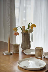 Hand Blown Glass Pitcher for Water, other Drinks and Flowers-Parc Decor