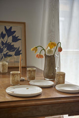 Hand Blown Glass Pitcher for Water, other Drinks and Flowers-Parc Decor