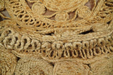 Hand Braided Solid Round Natural Brown Jute Silsal Rug