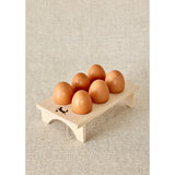 Hand-Carved Wooden Fridge Egg Tray