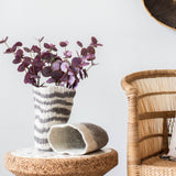 Hand-Felted Woven Wool Table Vase-Gifts Under $100-Parc Decor