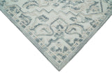 Hand Hooked 5x8 Blue, Silver and White Wool Textured Loop Area Rug | GAR7-Area Rug-Parc Decor