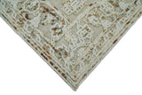 Hand Hooked 5x8 Brown and White Wool Textured Loop Area Rug | GAR3-Area Rug-Parc Decor