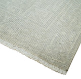 Hand Knotted 2x3 Beige and Ivory Traditional Persian Oushak Wool Rug