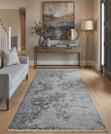 Hand Knotted 2x4 Gray And Beige Traditional Vintage Persian Wool Rug