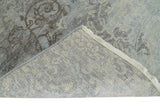 Hand Knotted 2x4 Gray And Beige Traditional Vintage Persian Wool Rug