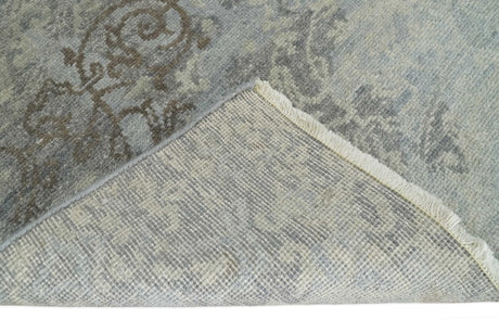 Hand Knotted 2x4 Gray And Beige Traditional Vintage Persian Wool Rug