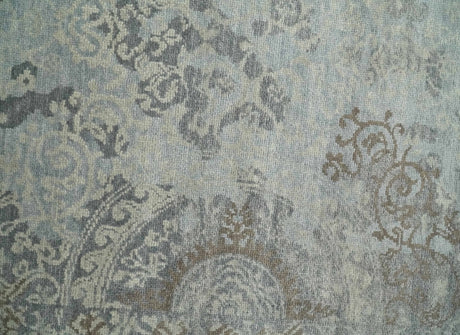 Hand Knotted 2x4 Gray And Beige Traditional Vintage Persian Wool Rug