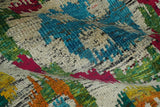 Hand Knotted 4.5x6.5 Multicolor Persian Recycled Silk Area Rug