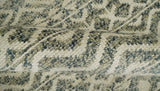 Hand Knotted 4x6 Beige, Camel and Olive Modern Contemporary Southwestern Tribal Trellis Recycled Silk Area Rug