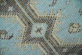 Hand knotted 4x6 Persian Blue and Brown Antique Vintage Wool Area Rug