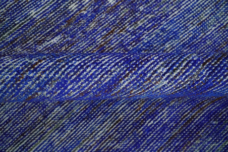 Hand Knotted 8x10 Blue Modern Abstract Silk Bohemian Area Rug