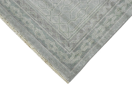 Hand knotted 8x10 Gray Modern Style Wool Area Rug