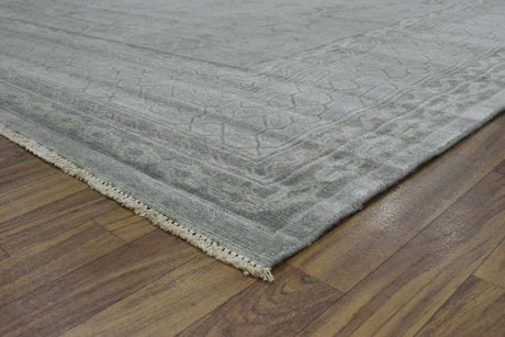 Hand knotted 8x10 Gray Modern Style Wool Area Rug