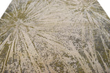 Hand Knotted 8x10 Modern Abstract Beige And Olive Wool Area Rug