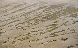 Hand Knotted 8x10 Modern Abstract Beige And Olive Wool Area Rug