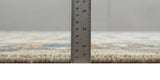 Hand Knotted Antique Ivory, Blue and Gray Traditional Style Oushak Wool Rug