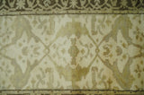 Hand Knotted Beige and Brown Heriz Serapi Traditional Oushak Wool Rug | N349266