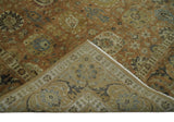 Hand knotted Beige, Ivory and Brown 8x10 Hand knotted Oushak Area Rug