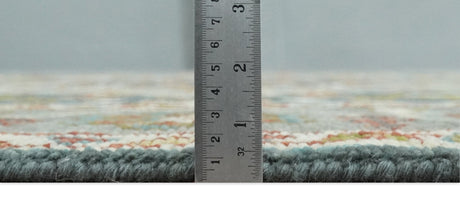 Hand Knotted Charcoal, Camel and Teal Traditional Heriz Multi size Wool Area Rug
