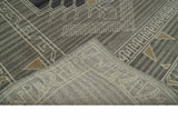 Hand Knotted Charcoal, Ivory and Beige Traditional Heriz Serapi Multi Size Wool Area Rug, Kids, Living Room and Bedroom Rug