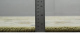 Hand Knotted Custom Made Olive, Silver and Beige Traditional Wool Rug