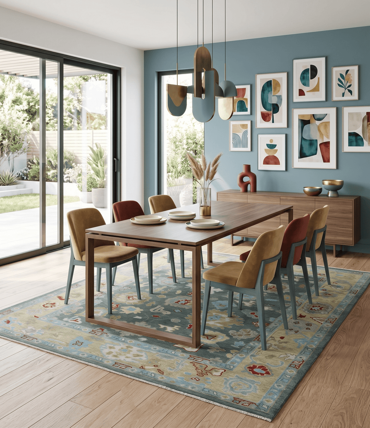 Hand Knotted Gray and Beige Traditional Oushak Wool Area Rug