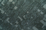 Hand Knotted Gray and Silver 5x8 Modern Abstract Contemporary Recycled Silk Rug