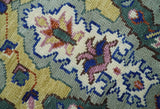 Hand knotted Green And Pink Traditional large design Custom Made wool Area Rug