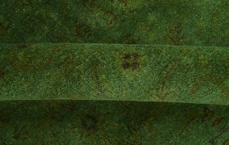 Hand Knotted Green Overdyed Traditional Oushak Design 9x12 Wool Area Rug